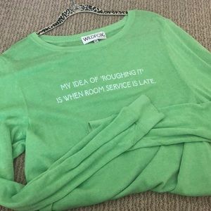 RARE Wildfox Roughing It Baggy Beach Sweater